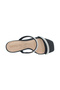 Ladies Mid Heel Sandals Crystal/Black | Made In Brazil - 4
