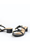 Ladies Mid Heel Sandals Black | Made In Brazil - 3