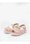 Girls Sandals With Back Strap Beige | Made In Brazil - 4