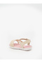 Girls Sandals With Back Strap Beige | Made In Brazil - 3