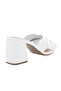 Ladies Mid Heel Sandals White/Silver | Made In Brazil - 4