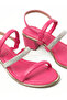 Ladies Mid Heel Sandals Pink | Made In Brazil - 4