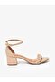 Vizzano Ladies Mid Heel Sandals Beige | Made In Brazil - 2