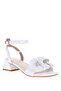 Pre Teen Girls Sandals With Back Strap White | Made In Brazil