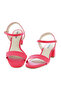 Ladies Mid Heel Sandals Red | Made In Brazil - 4