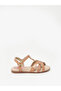 Girls Sandals With Back Strap Beige | Made In Brazil