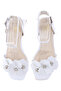 Pre Teen Girls Sandals With Back Strap White | Made In Brazil - 5