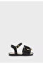Infant Girls Sandals With Back Strap Black | Made In Brazil