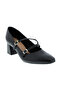 Ladies Mid Heel Sandals Black | Made In Brazil