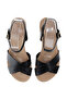 Ladies Wedge Sandals Black | Made In Brazil - 6