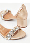 Vizzano Ladies Mid Heel Sandals Golden/Golden-Silver-Golden-Silver | Made In Brazil - 5