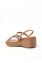 Ladies Sandals With Back Strap Nude | Made In Brazil - 3