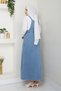Women's Pocketed Dress Jeans Salopet - 5