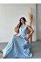Women's Belted Buttoned Vest Pleated Skirt Suit - 2