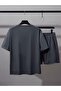 - Men's Short Sleeve Tshirt - Shorts 2-Piece Set 1St Class Quality Cotton Fabric Oversize Printed - 3