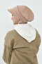 3-Piece Set of Hijab, Visor, and Hat, Hijab, St-1P, Milk Coffee - 4