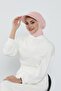3-Piece Set of Hijab, Visor, and Hat, Hijab, St-1P, Powder - 4