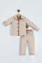 Boys' Cotton Shirt, T-Shirt and Trousers 3-Piece Top and Bottom Set - 2
