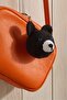 Handmade Black Amigurumi Teddy Bear Head Keychain – Bag & Key Ornament - 3