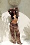 Donovarah Leopard Patterned Crop Pants Set - 6