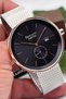Men's Wrist Watch with Calendar Steel Case & Steel Band Silver-Black Zmfer182 - 3