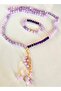 Kunzite Stone & Amethyst 108 Knotted Mala Necklace and Bracelet Set Heart Chakra - 2