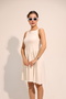 White Button Detailed Dress - 3