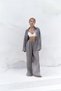 Jelsomina Oversize Smoked Linen Shirt Trousers Set - 2