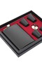 Black Steel Flask Gift Set Drink Bottle in Special Box with 4 Shot Glasses - 2