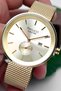 Men's Watch with Calendar Steel Case & Steel Cord Gold Zmfer182 - 2