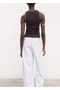 Rubber knit cotton blouse - 4