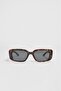 Tortoiseshell rectangular sunglasses
