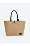Accessories Brown Women's Straw Beach Bag - 3