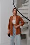Women's Atlas Fabric Unlined Blazer Jacket, Premium Quality - 3