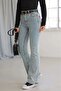 Vlad Spanish Leg Open Snow Blue Jean Extra Lycra High Waist Women's Jeans