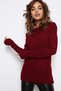 Women's Burgundy Knitwear Sweater - 700-18Keskz72132 - 7