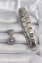 316L Steel Silver Color Dangle Zircon Stone Eye Model Evil Eye Bead Detail Nomination Charm Tj-Bc1121 - 2