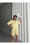 Women's Modal Fabric Oversize Sleeve Tshirt and Shorts 2-Piece Set Tkm9812 - 7