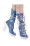 JEANOLOG PLATFORM BOOTS-SANDALS SUMMER - 4