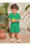 Text Printed Summer 100% Cotton Children's Suit - 3