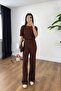 Women's Basic Summer Short Sleeve Flexible Casual Ribbed Suit