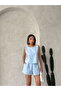 Bow Stone Printed High Waist Shorts - 5