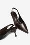 Noda Brown Skin Rubber Detailed Women's Heeled Shoes - 2