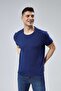 Sport O-Neck Basic T-Shirt 94% Cotton 4% Lycra Short Sleeve Men's Tshirt - 5