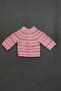 - Talia 8659 1236 Hand Knitted Cotton Thread Girl's Pink Cardigan - 0 / 6 Months - 4
