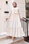 Bow Detailed Dress Set Stone Color 2271 - 4