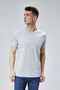 Sport O-Neck Basic T-Shirt 94% Cotton 4% Lycra Short Sleeve Men's Tshirt - 4