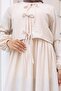 Bow Detailed Dress Set Stone Color 2271 - 3