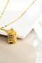 Virgo Gold Color Plated Steel Necklace Gold - 2