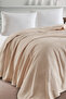 Double 100% Cotton Pique Cover 200X230 cm – Beige with Tile Pattern – Weave Series - 2